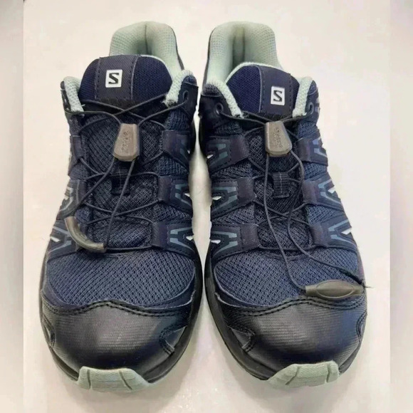 Sketchers Salomon women’s navy & green running shoes size 8.5 - Picture 1 of 12